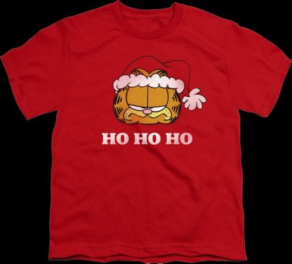 Youth Ho Ho Ho Garfield Christmas Shirt