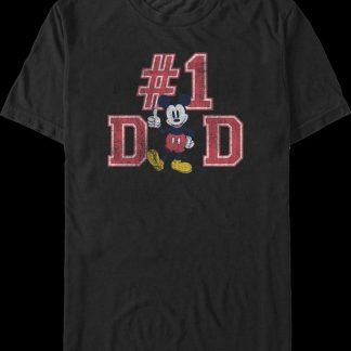 #1 Dad Mickey Mouse Disney T-Shirt