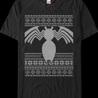Venom Faux Ugly Christmas Sweater Marvel Comics T-Shirt
