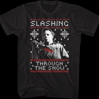 Slashing Through The Snow Halloween T-Shirt