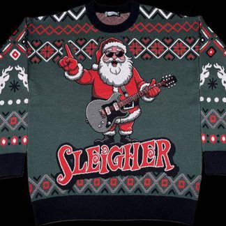 Santa Claus Sleigher Knitted Christmas Sweater