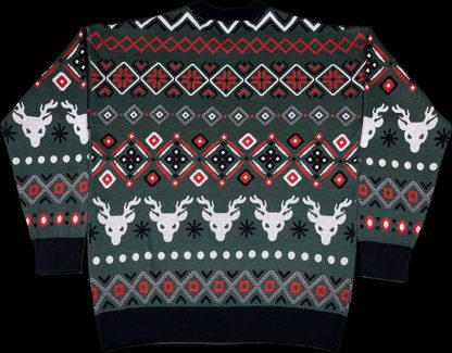 Santa Claus Sleigher Knitted Christmas Sweater - Image 2